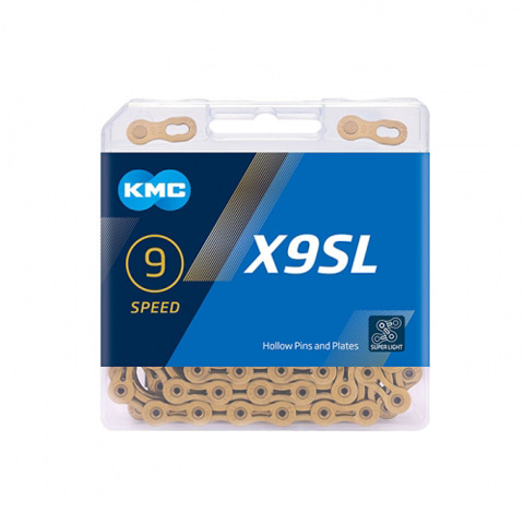 [KMC] 9단 초경량 골드 체인 X9 SL